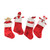 Pack of 10 Red Christmas Stocking and Gift Bag Set 14.5"